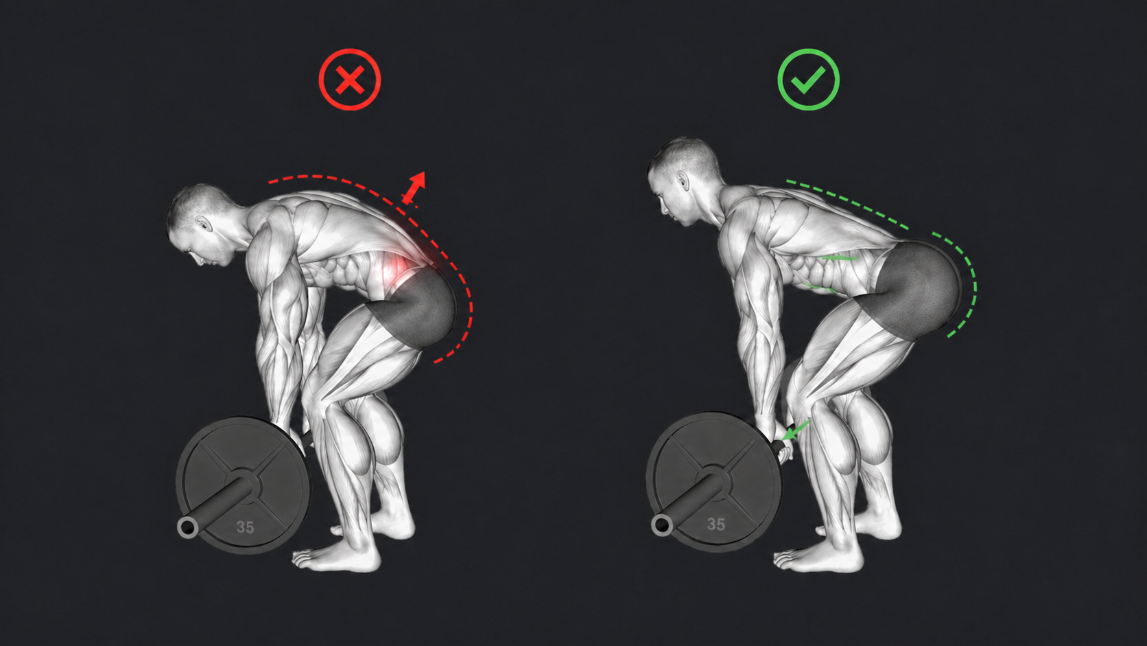 Deadlift โ Rounding the back