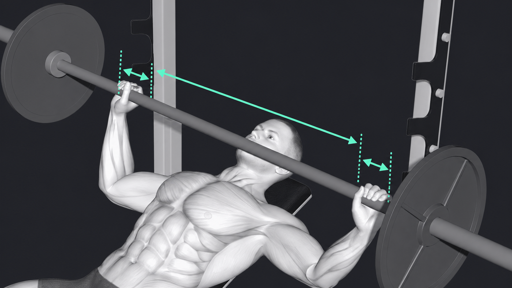 Incline Bench Press — Grip width