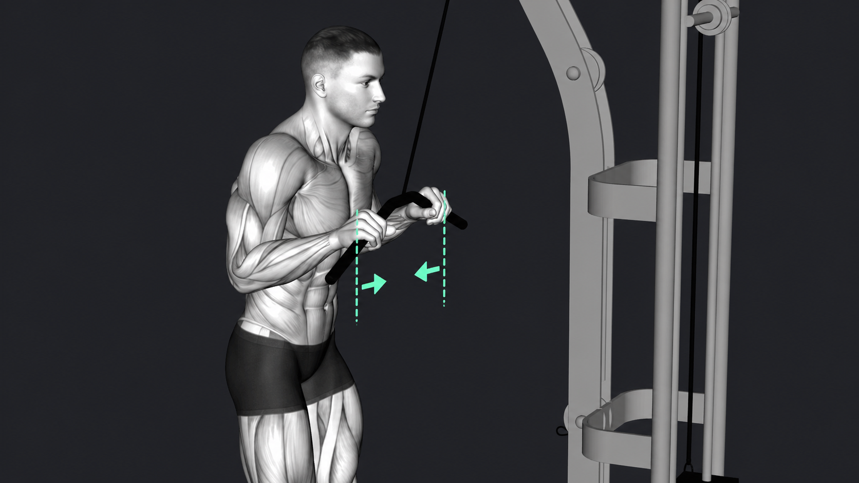 Cable Tricep Pushdown — Grip width