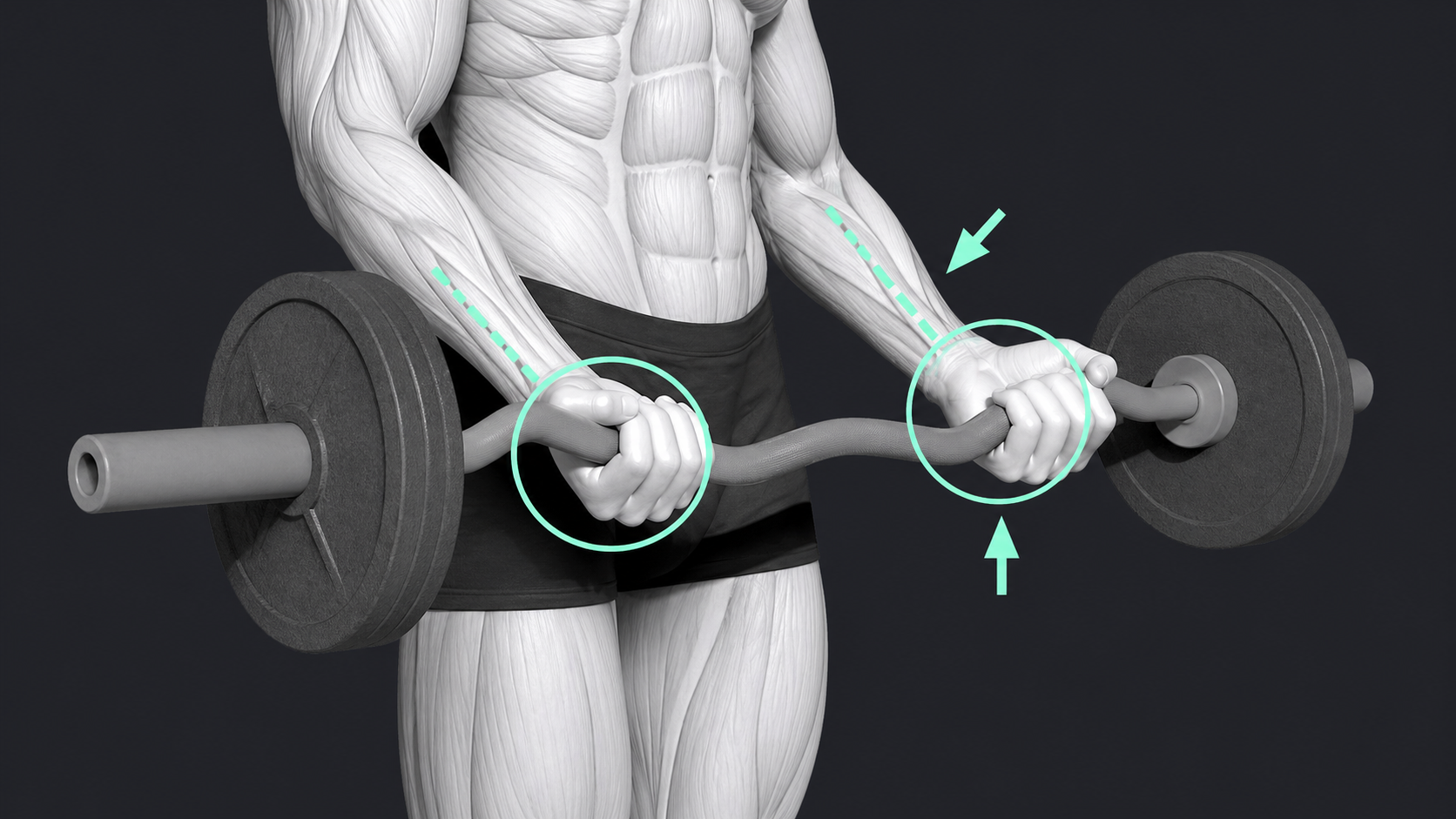 EZ-Bar Bicep Curl — How hard to grip